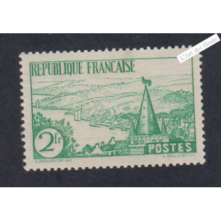 Timbre France n°301 - Rivière Bretonne - Neuf**  - cote 85 Euros - Signé  - lartdesgents.fr