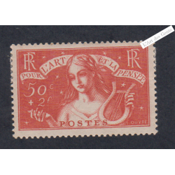 Timbre France n°308 - Art et Pensée - Neuf* -  cote 65 Euros - lartdesgents.fr
