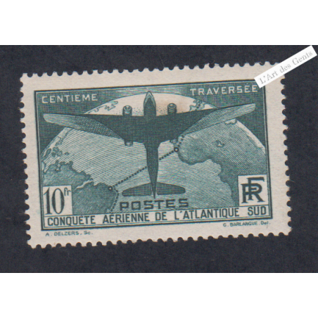 Timbre France n°321 - Neuf*  - Signé cote 375 euros - lartdesgents.fr