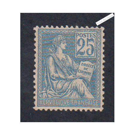 Timbre n°114 - Mouchon Type I - 1900 - Neuf* - cote 135 Euros -Signé - lartdesgents.fr