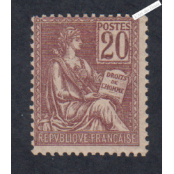 Timbre n°113 - Mouchon Type I - 1900 - Neuf* - cote 60 Euros -Signé - lartdesgents.fr