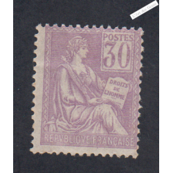 Timbre n°115 - 30c violet - Mouchon Type I - 1900 - Neuf** Signé- cote 320 Euros lartdesgents.fr