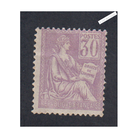 Timbre n°115 - 30c violet - Mouchon Type I - 1900 - Neuf** Signé- cote 320 Euros lartdesgents.fr