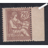 Timbre Type mouchon retouché n°126 - 1902 Neuf**  cote 410 Euros - signé - lartdesgents.fr