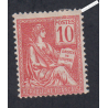 Timbre n°116 -10 c. rouge Mouchon Type II - 1900 - Neuf* - cote 60 Euros lartdesgents.fr