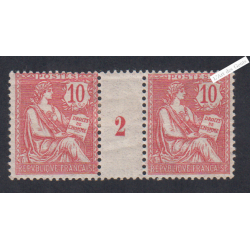 Millésime 2 - n°124 - Mouchon retouché - 1902 - Neuf*  cote 120 Euros lartdesgents