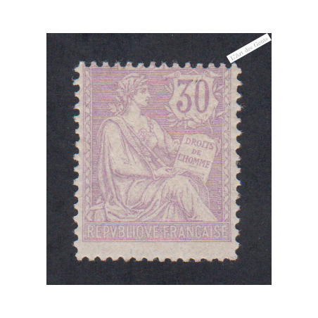 Timbre - n°128- Mouchon retouché - 1902 - Neuf* - Signé - cote 365 Euros lartdesgents.fr