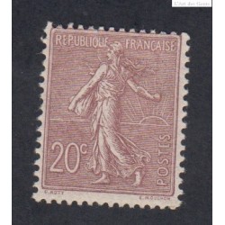 Timbre France Type Semeuse N°131 - 1903 Neuf*  Signé cote 75 Euros lartdesgents.fr
