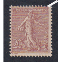 Timbre France Type Semeuse n°131 - 1903 Neuf ** Signé cote 200 Euros lartdesgents.fr