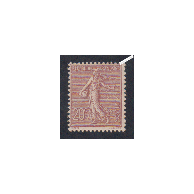 Timbre France Type Semeuse n°131 - 1903 Neuf ** Signé cote 200 Euros lartdesgents.fr