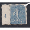 Timbre France Type Semeuse n°132- 1903 Neuf ** Signé cote 85 Euros lartdesgents.fr