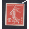 Timbre Semeuse Non Dentelé n°135e - 1906 Neuf * Signé cote 220 Euros lartdesgents.fr
