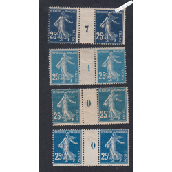 Lot 4 Millésimes n°140 - 1906 - 3 Neufs** - 1 signé - lartdesgents.fr