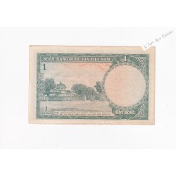 Billet de 1 Dong 1955 Vietnam alph. W.2, lartdesgents.fr