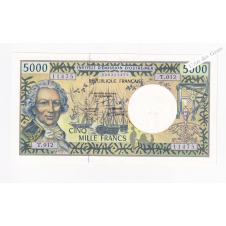 5000 francs Institut d'émission d'outre-mer, Q/Neuf, lartdesgents.fr