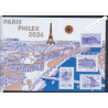 Bloc Doré Paris Philex 2026 - Mondial du Timbre -  Neuf** lartdesgents.fr