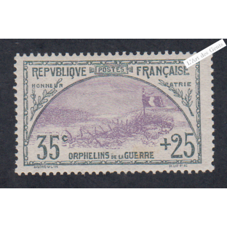 Timbre  n°152 Orphelin - Neuf*  - cote 220 Euros, lartdesgents.fr