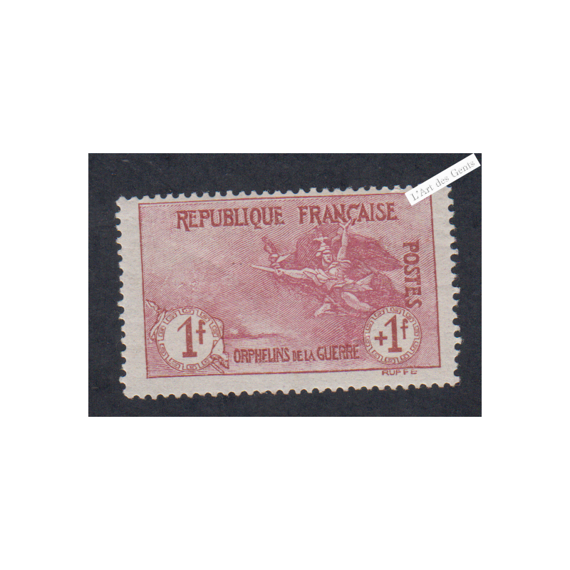 Timbre n°154 Orphelin - Neuf* - Signé - cote 680 Euros lartdesgents.fr