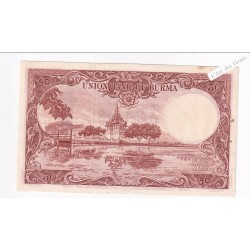 BURMA  - 50 Kiyats 1958, lartdesgents.fr