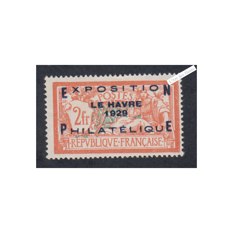 Timbre n°257A Expo Philatélique -  Merson -1923 neuf** Cote 1700 Euros Signé lartdesgents.fr