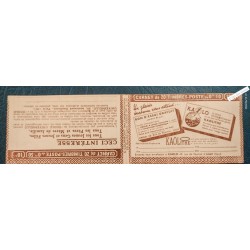 Carnet France n°283-C 8 Série 289- Type Paix 50 c. rouge  - Neuf** cote 270 Euros - lartdesgents.fr