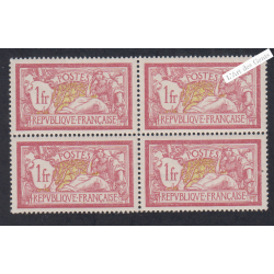 Bloc de 4 Timbres n°121 - Merson - Neufs** - cote 460 Euros - lartdesgents.fr