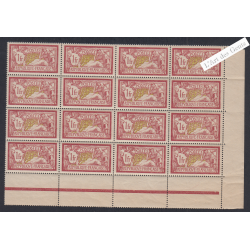 Bord de Feuille 16 Timbres n°121f - TBC - Merson - Neuf** - cote 2400 Euros - lartdesgents.fr