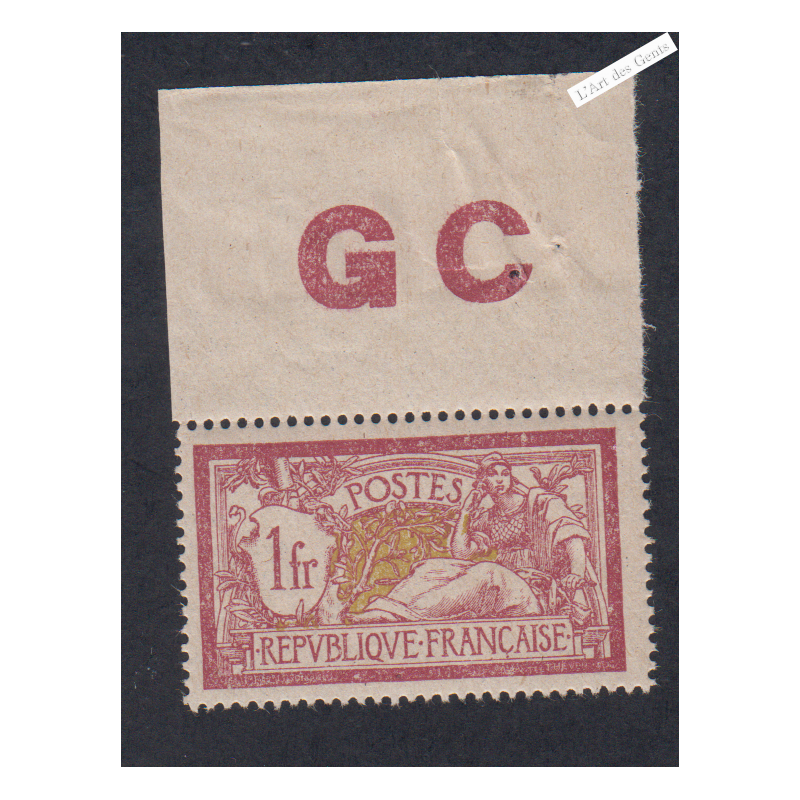 Timbre n°121f - GC - Merson - Neuf** - cote 150 Euros - lartdesgents.fr