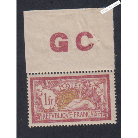 Timbre n°121f - GC - Merson - Neuf** - cote 150 Euros - lartdesgents.fr