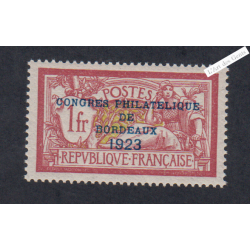Timbre n°182 Congrès Philatélique - Merson -1923 neuf** Cote 1500 Euros - lartdesgents.fr