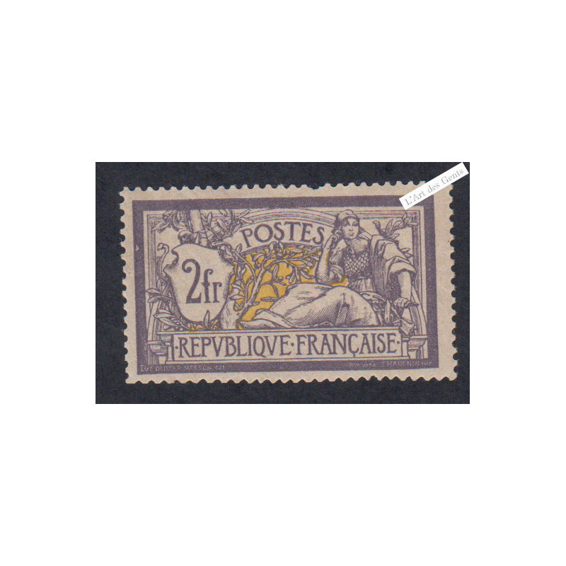 Timbre n°122 - Merson -  Cote 1100 Euros - Signé - lartdesgents.fr