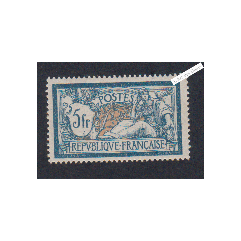Timbre n°123 nuance clair Type Merson-  Neuf** - cote 425 Euros lartdesgents.fr