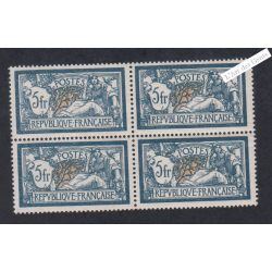 Bloc de 4 Timbres n°123  Type Merson-  Neufs** - cote 1480 Euros lartdesgents.fr