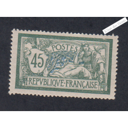 Timbre n°143c - teinte de fond déplacée - Type Merson -  Neuf** - cote 250 Euros lartdesgents.fr