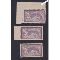 lot 3 Timbres n°144  - Type Merson -  Neufs** - lartdesgents.fr