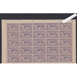 Planche de 25 Timbres n°144 - TBC - Type Merson -  Neufs** Cote 130 Euros - lartdesgents.fr
