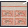 Bloc de 4 Timbres n°145 Bord de feuille - Type Merson -  Neuf** Cote 640 Euros - lartdesgents.fr