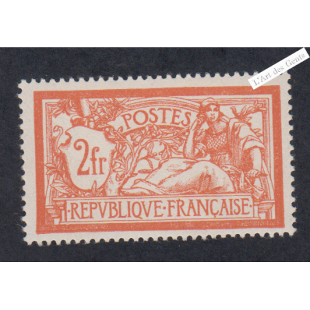 Timbre n°145d Sans Teinte de Fond - Type Merson -  Neuf** Cote 600 Euros - lartdesgents.fr