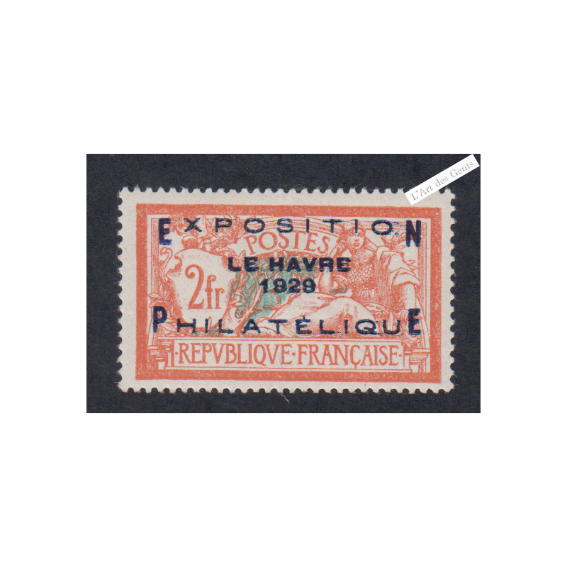 Timbre n°257A - Type Merson -  Neuf** Signé - Cote 1650 Euros - lartdesgents.fr