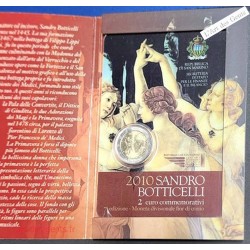 Coffret BU 2€ San Marino 2010 SANDRO BOTTICELLI, lartdesgents.fr