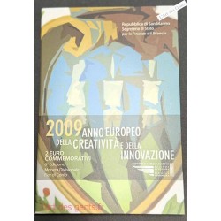 Coffret BU 2€ San Marino 2009 ANNEE INNOVATION, lartdesgents.fr
