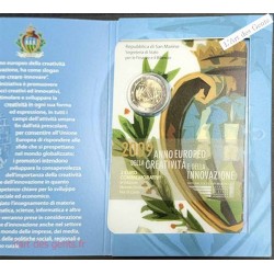 Coffret BU 2€ San Marino 2009 ANNEE INNOVATION, lartdesgents.fr