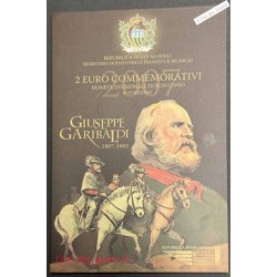 Coffret BU 2€ San Marino 2007 Guiseppe GARIBALDI, lartdesgents.fr