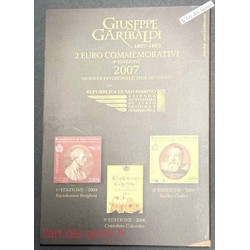 Coffret BU 2€ San Marino 2007 Guiseppe GARIBALDI, lartdesgents.fr