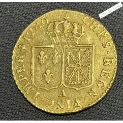 Louis d'or Louis XVI 1786 A 2ème sem. Superbe or 917/00, lartdesgents.fr