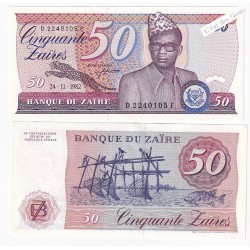 Billet 50 Zaïres 24-11-1982 neuf*, lartdesgents.fr
