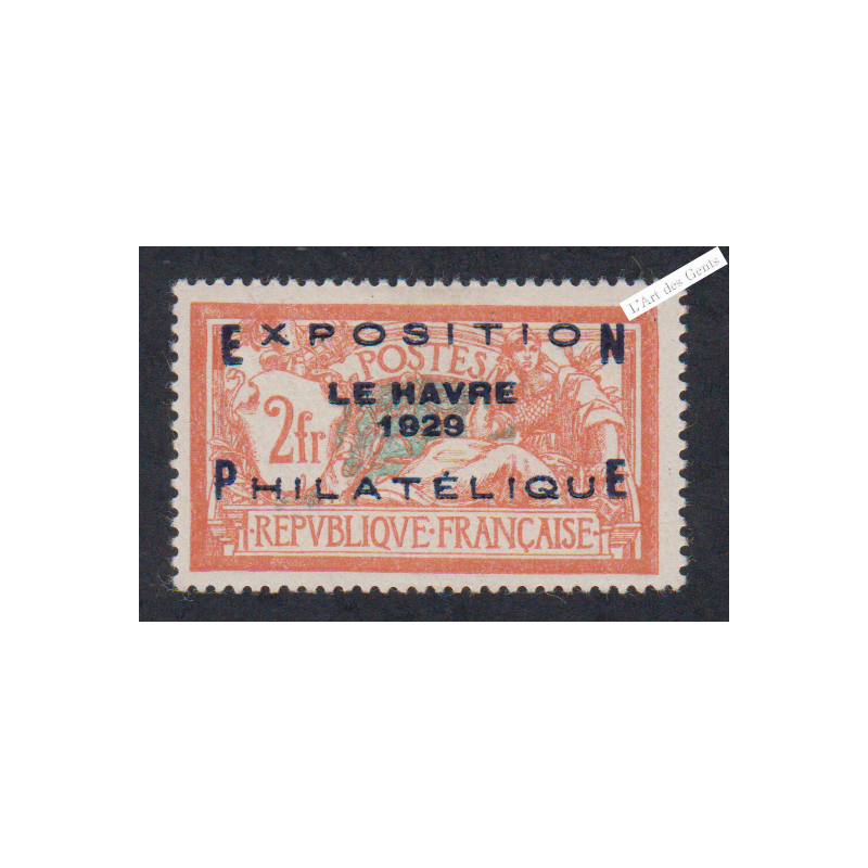 Timbre n°257A - Type Merson -  Neuf** Signé - Cote 1650 Euros - lartdesgents.fr