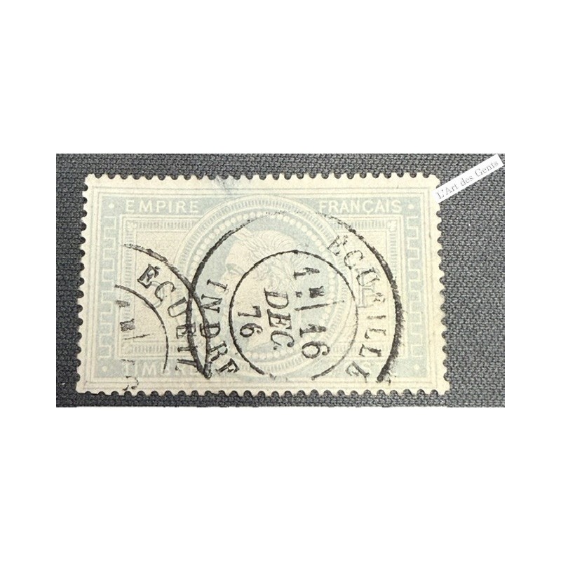 Timbre n°33, 5 f. violet-gris oblitéré cote 1200 Euros lartdesgents