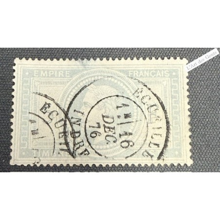 Timbre n°33, 5 f. violet-gris oblitéré cote 1200 Euros lartdesgents