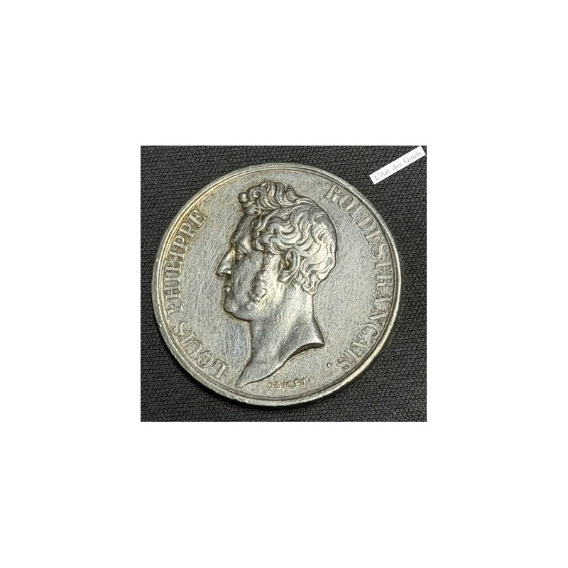 jeton argent Louis Philippe Ch. commerce de Rouen (lampe), lartdesgents.fr